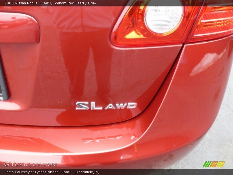 Venom Red Pearl / Gray 2008 Nissan Rogue SL AWD