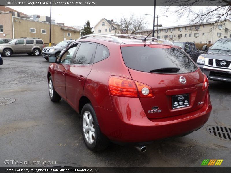 Venom Red Pearl / Gray 2008 Nissan Rogue SL AWD