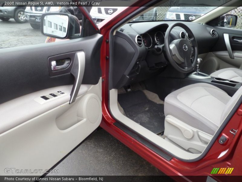 Venom Red Pearl / Gray 2008 Nissan Rogue SL AWD