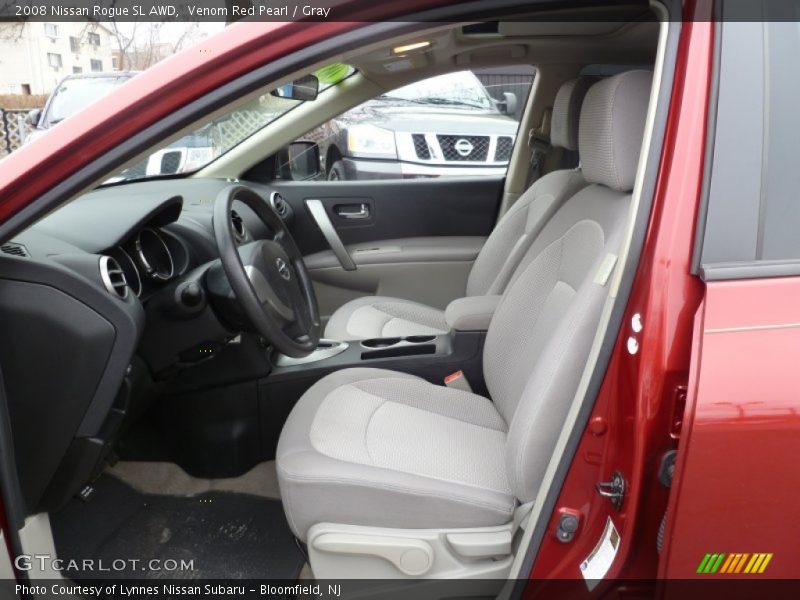 Venom Red Pearl / Gray 2008 Nissan Rogue SL AWD