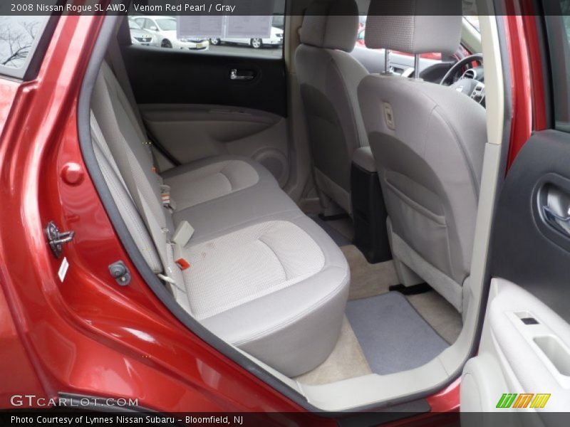 Venom Red Pearl / Gray 2008 Nissan Rogue SL AWD