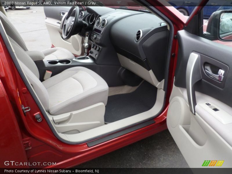 Venom Red Pearl / Gray 2008 Nissan Rogue SL AWD