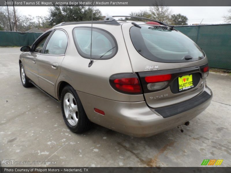 Arizona Beige Metallic / Medium Parchment 2003 Ford Taurus SE Wagon