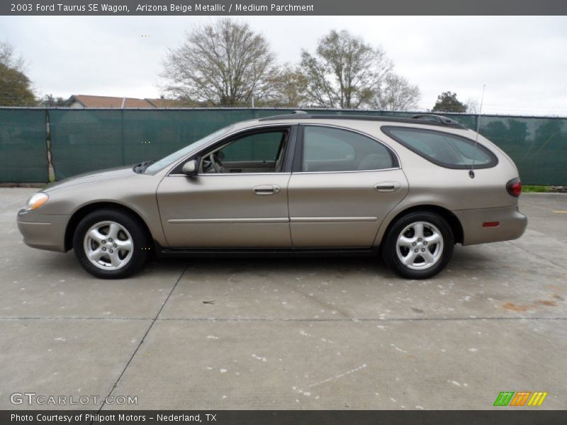 Arizona Beige Metallic / Medium Parchment 2003 Ford Taurus SE Wagon