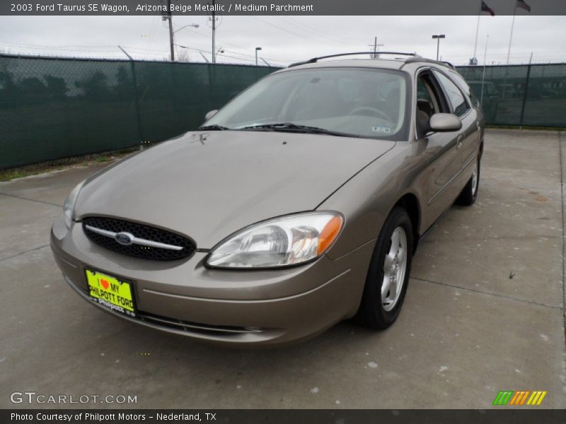 Arizona Beige Metallic / Medium Parchment 2003 Ford Taurus SE Wagon