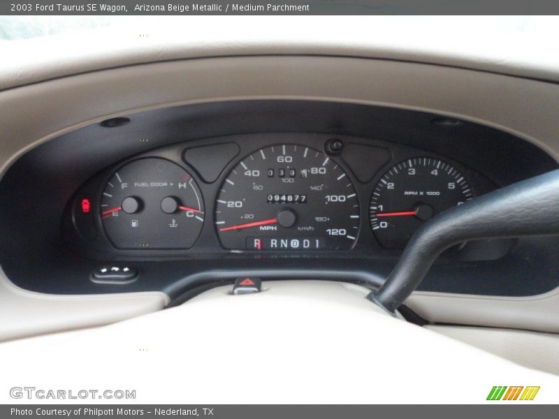  2003 Taurus SE Wagon SE Wagon Gauges