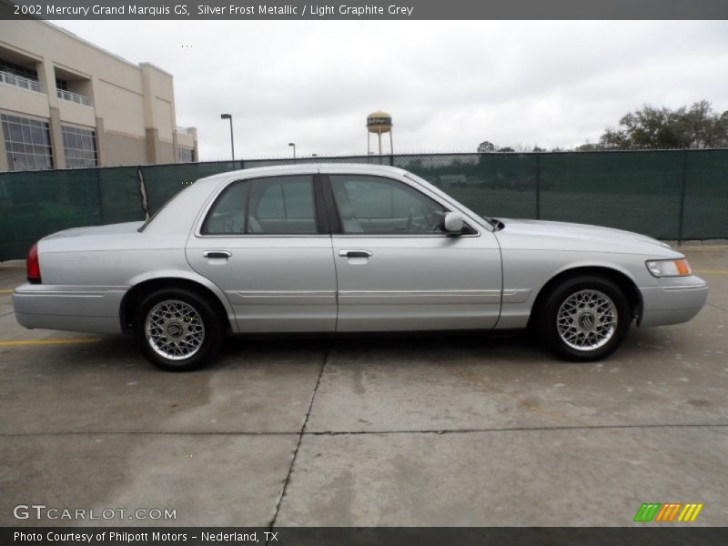 Silver Frost Metallic / Light Graphite Grey 2002 Mercury Grand Marquis GS