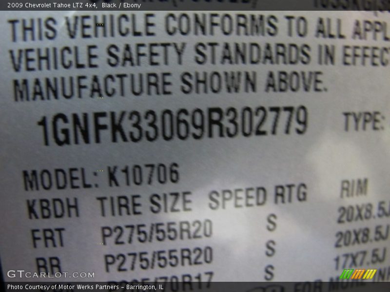 Black / Ebony 2009 Chevrolet Tahoe LTZ 4x4