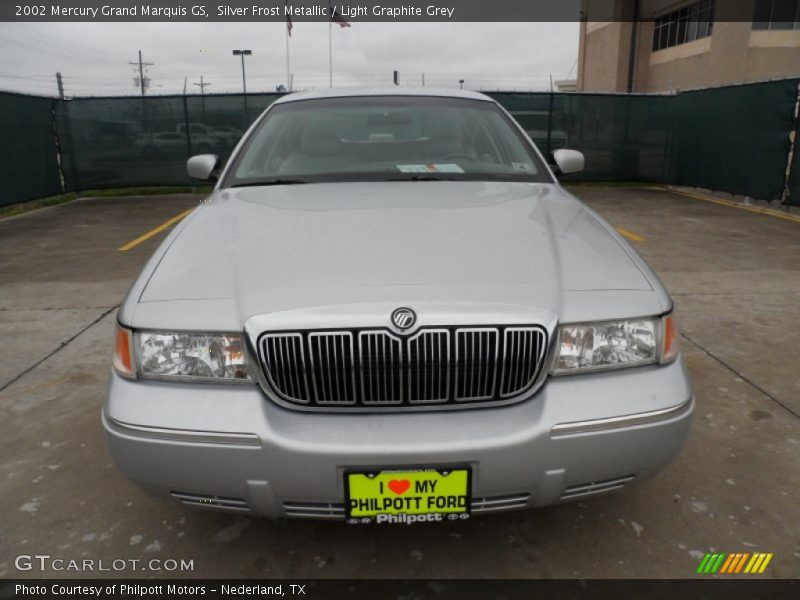 Silver Frost Metallic / Light Graphite Grey 2002 Mercury Grand Marquis GS