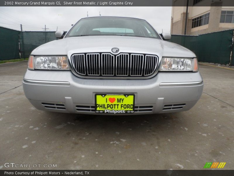 Silver Frost Metallic / Light Graphite Grey 2002 Mercury Grand Marquis GS