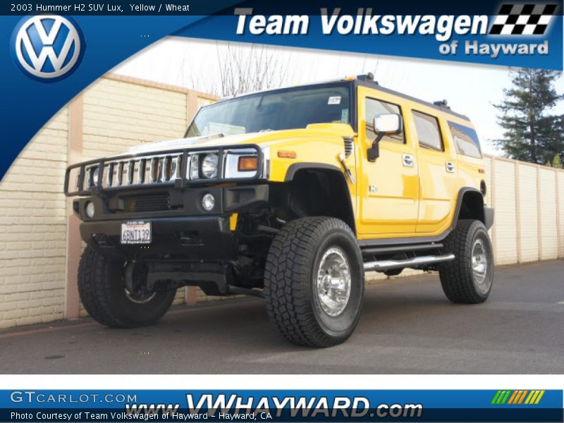 Yellow / Wheat 2003 Hummer H2 SUV Lux