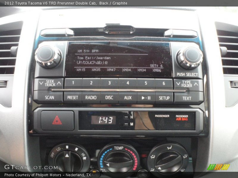 Black / Graphite 2012 Toyota Tacoma V6 TRD Prerunner Double Cab
