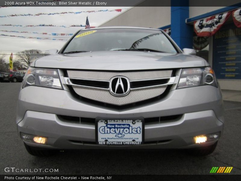 Billet Silver Metallic / Ebony 2008 Acura MDX Technology