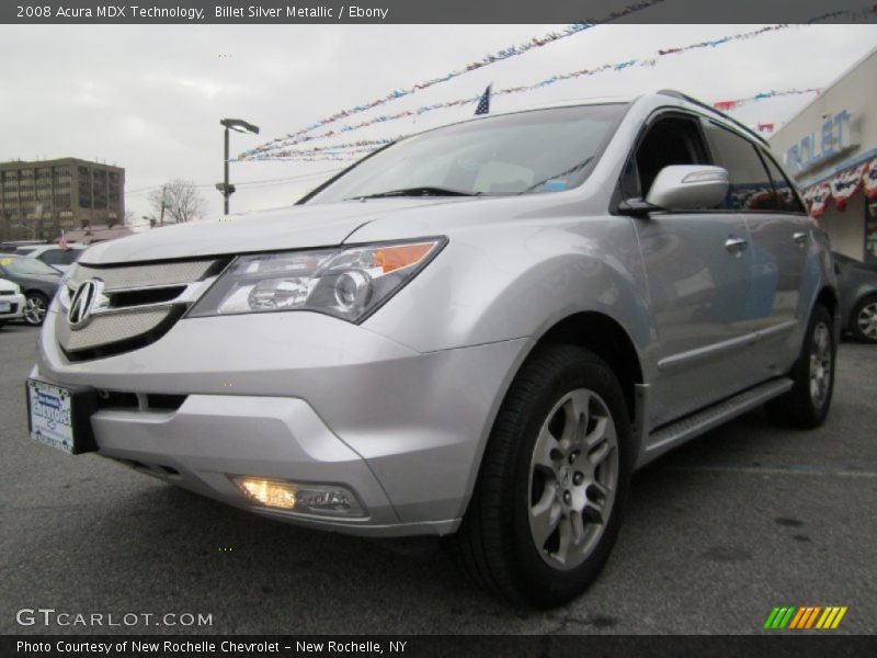 Billet Silver Metallic / Ebony 2008 Acura MDX Technology
