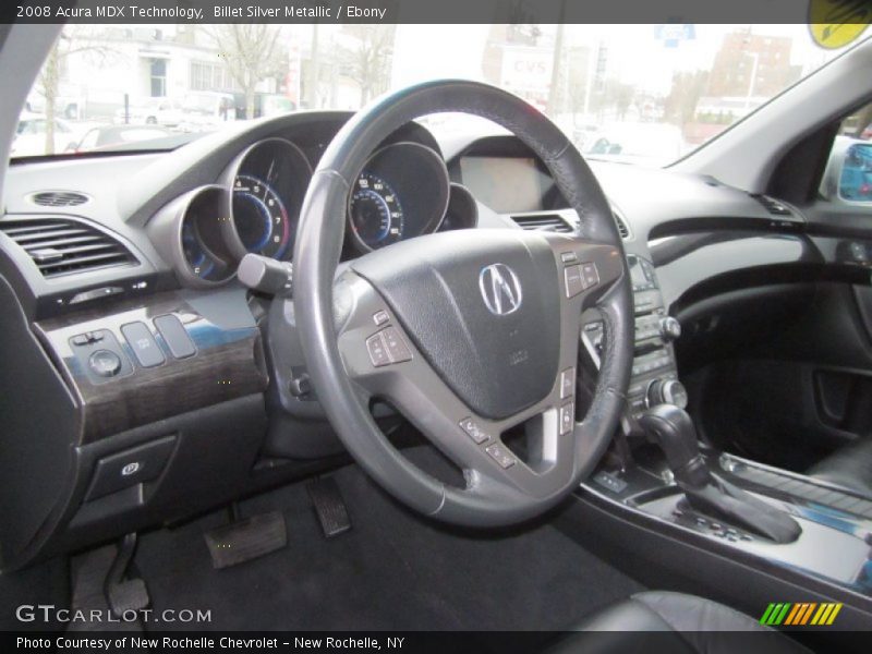 Billet Silver Metallic / Ebony 2008 Acura MDX Technology