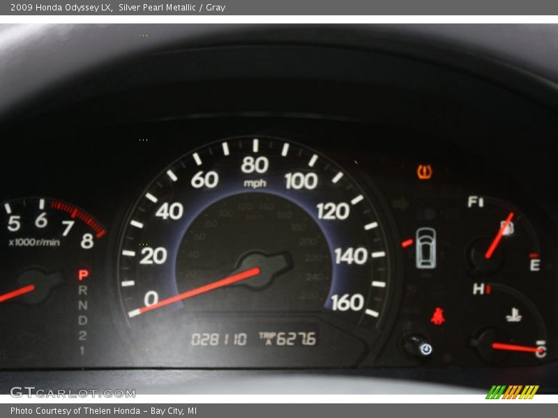 Silver Pearl Metallic / Gray 2009 Honda Odyssey LX