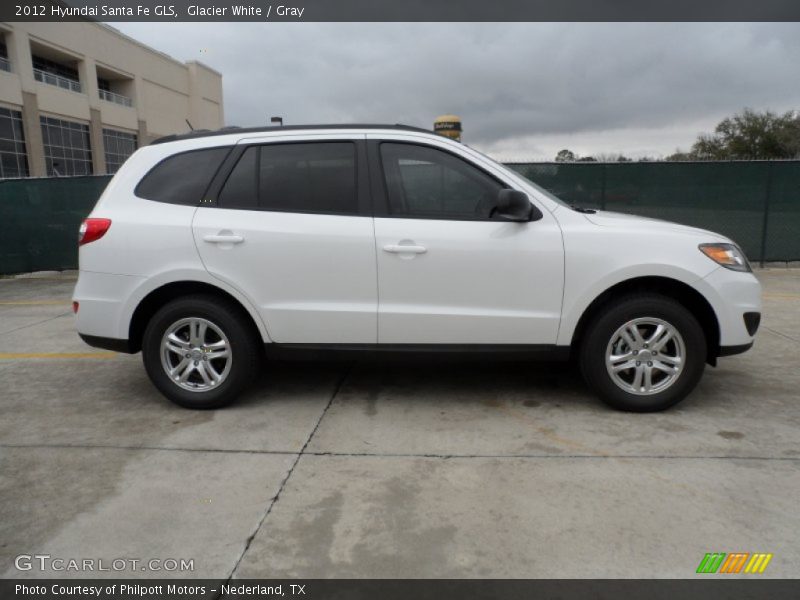 Glacier White / Gray 2012 Hyundai Santa Fe GLS