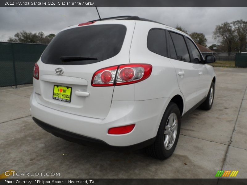Glacier White / Gray 2012 Hyundai Santa Fe GLS