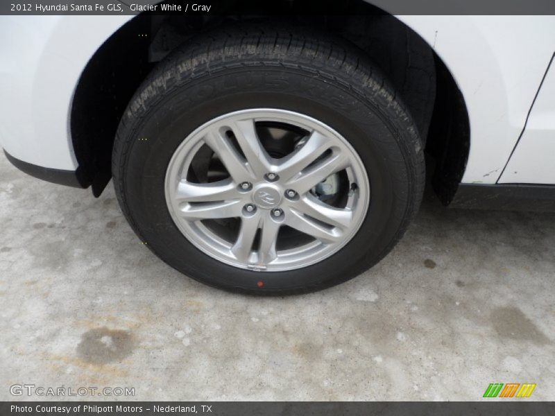 Glacier White / Gray 2012 Hyundai Santa Fe GLS
