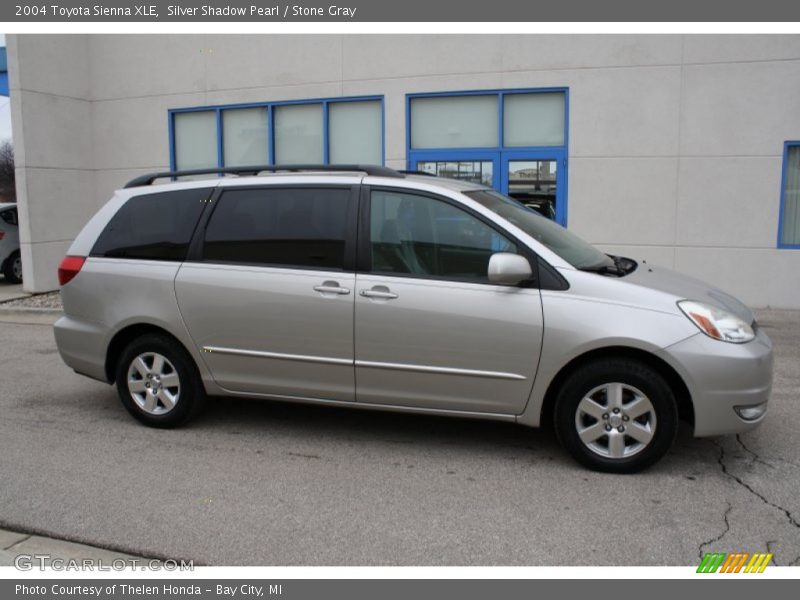 Silver Shadow Pearl / Stone Gray 2004 Toyota Sienna XLE