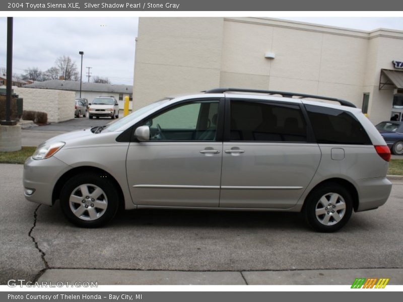 Silver Shadow Pearl / Stone Gray 2004 Toyota Sienna XLE