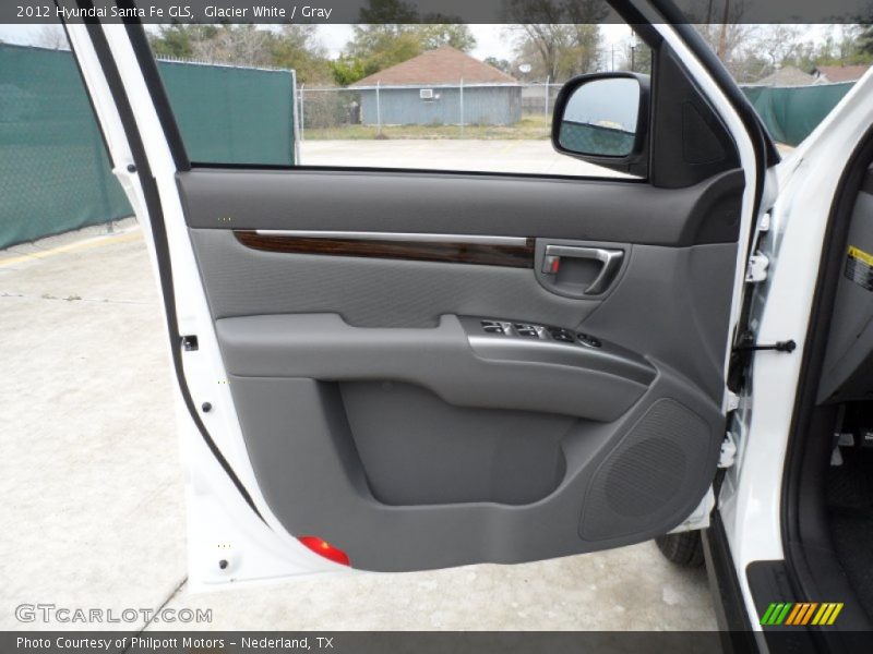 Glacier White / Gray 2012 Hyundai Santa Fe GLS