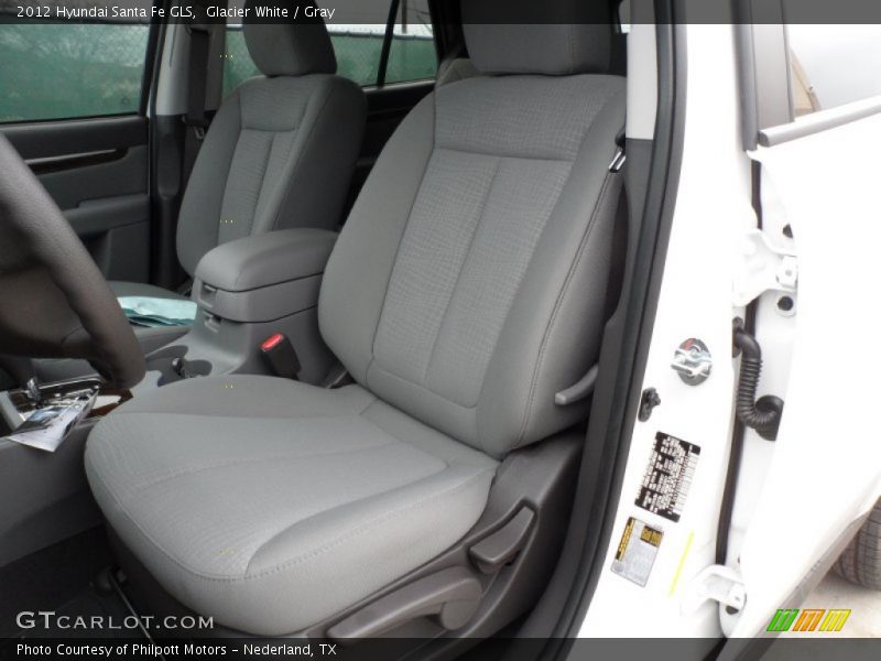 Glacier White / Gray 2012 Hyundai Santa Fe GLS