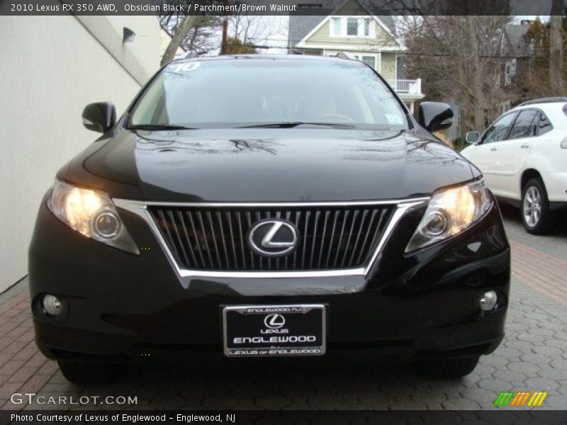 Obsidian Black / Parchment/Brown Walnut 2010 Lexus RX 350 AWD