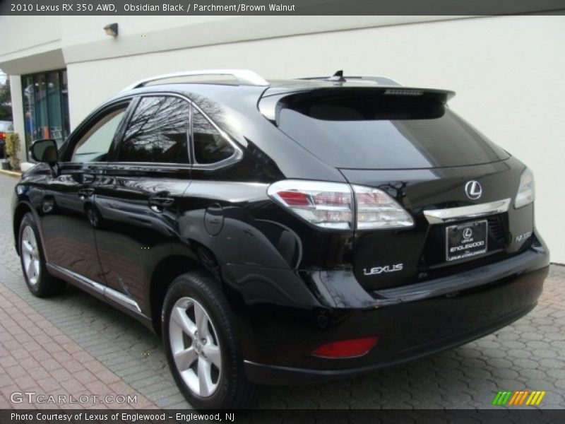 Obsidian Black / Parchment/Brown Walnut 2010 Lexus RX 350 AWD