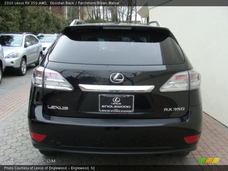Obsidian Black / Parchment/Brown Walnut 2010 Lexus RX 350 AWD