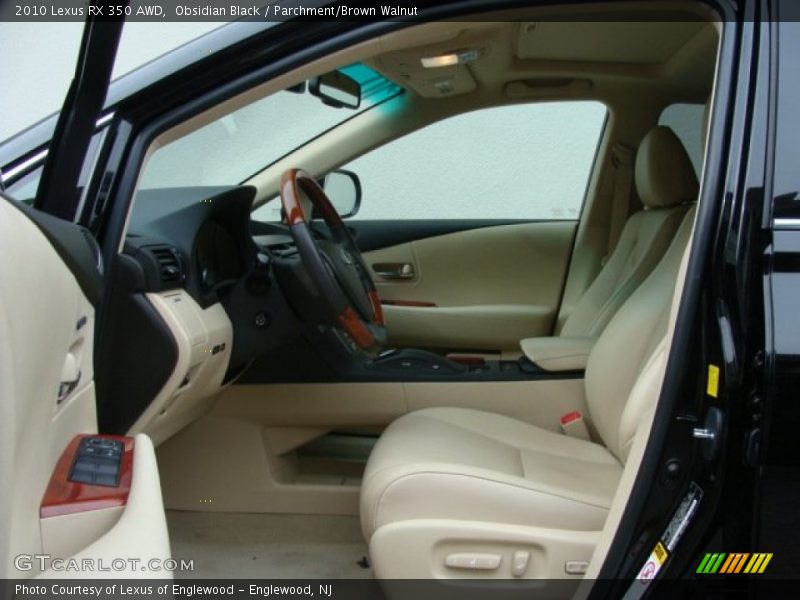 Obsidian Black / Parchment/Brown Walnut 2010 Lexus RX 350 AWD
