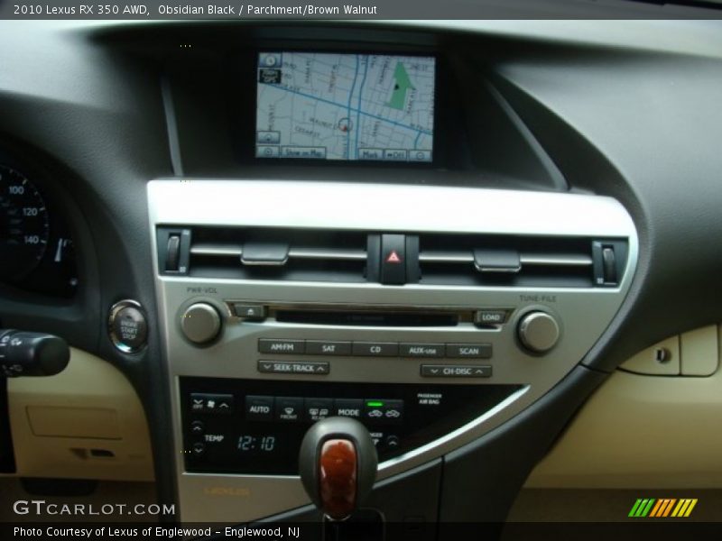 Obsidian Black / Parchment/Brown Walnut 2010 Lexus RX 350 AWD