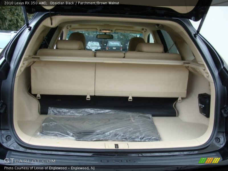 Obsidian Black / Parchment/Brown Walnut 2010 Lexus RX 350 AWD