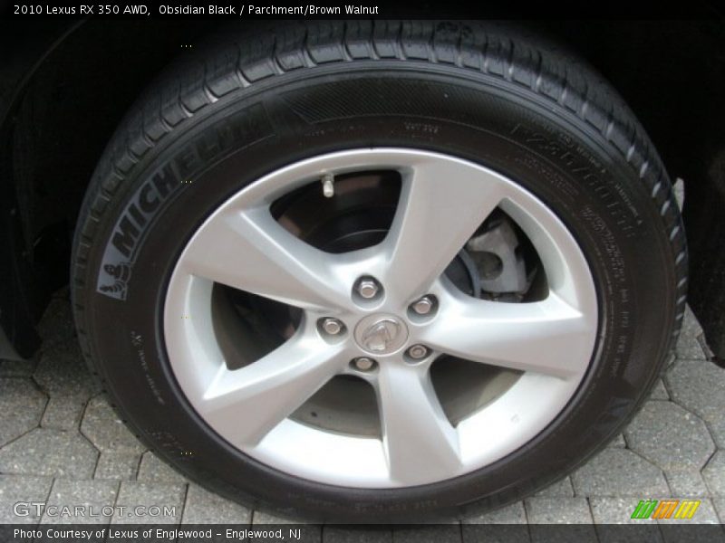 Obsidian Black / Parchment/Brown Walnut 2010 Lexus RX 350 AWD