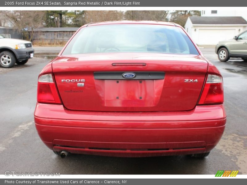 Sangria Red Metallic / Dark Flint/Light Flint 2005 Ford Focus ZX4 SE Sedan