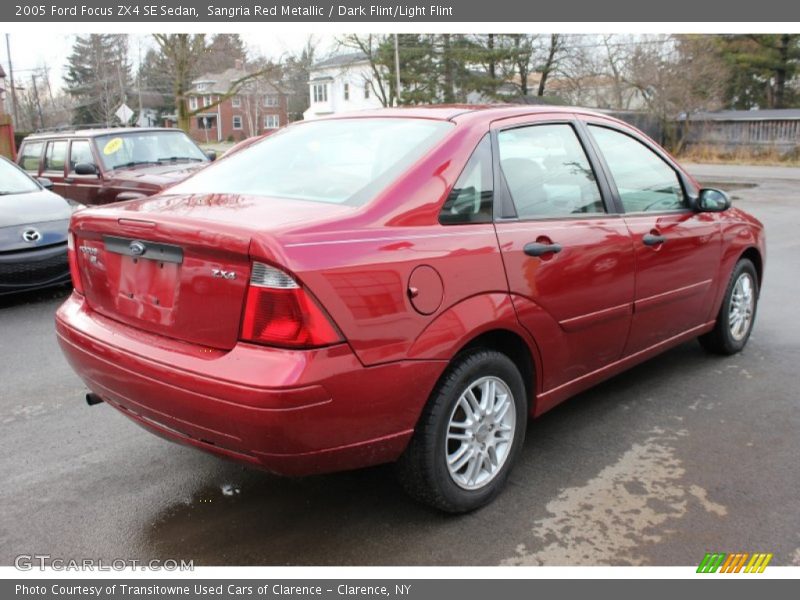 Sangria Red Metallic / Dark Flint/Light Flint 2005 Ford Focus ZX4 SE Sedan