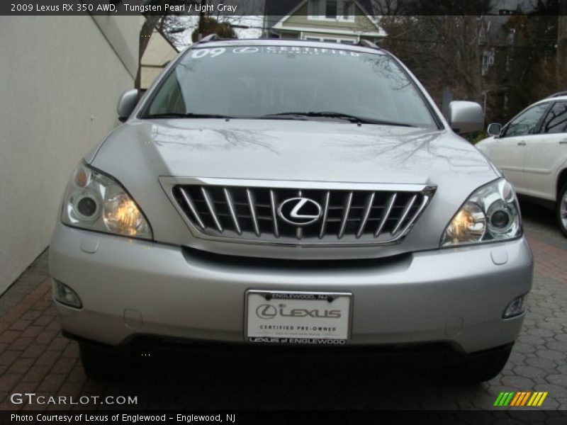 Tungsten Pearl / Light Gray 2009 Lexus RX 350 AWD