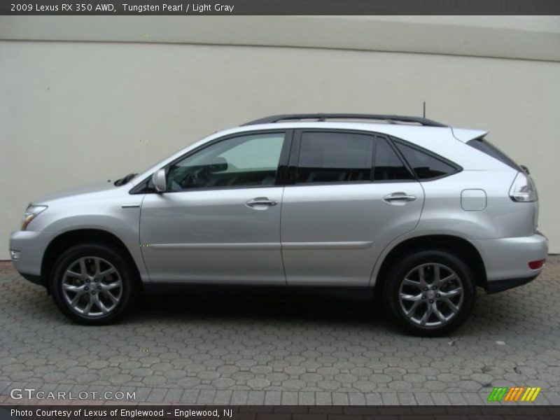 Tungsten Pearl / Light Gray 2009 Lexus RX 350 AWD