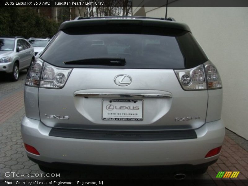 Tungsten Pearl / Light Gray 2009 Lexus RX 350 AWD