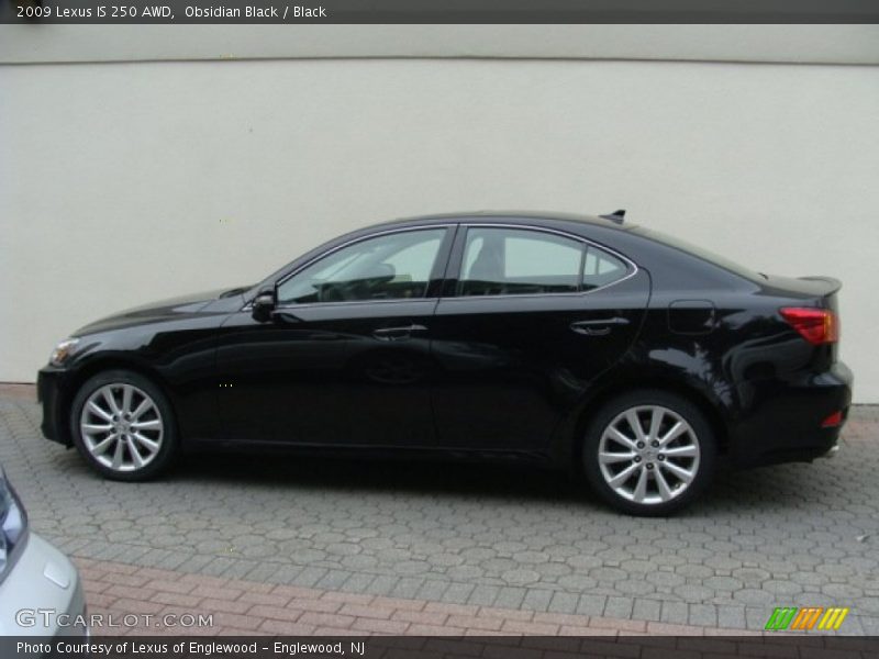 Obsidian Black / Black 2009 Lexus IS 250 AWD