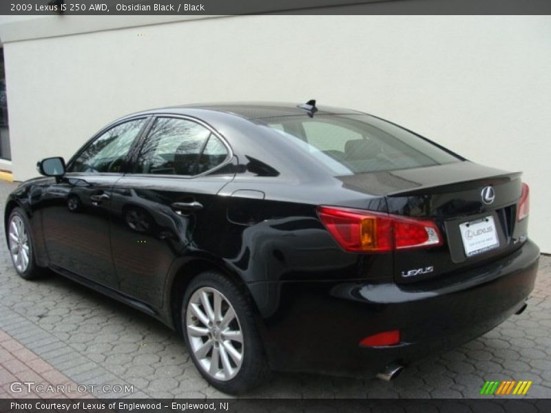 Obsidian Black / Black 2009 Lexus IS 250 AWD