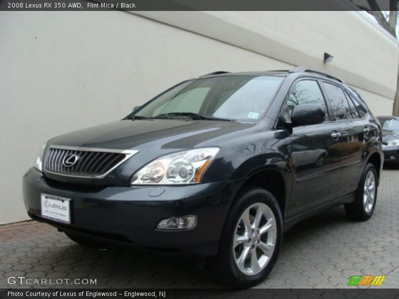 Flint Mica / Black 2008 Lexus RX 350 AWD