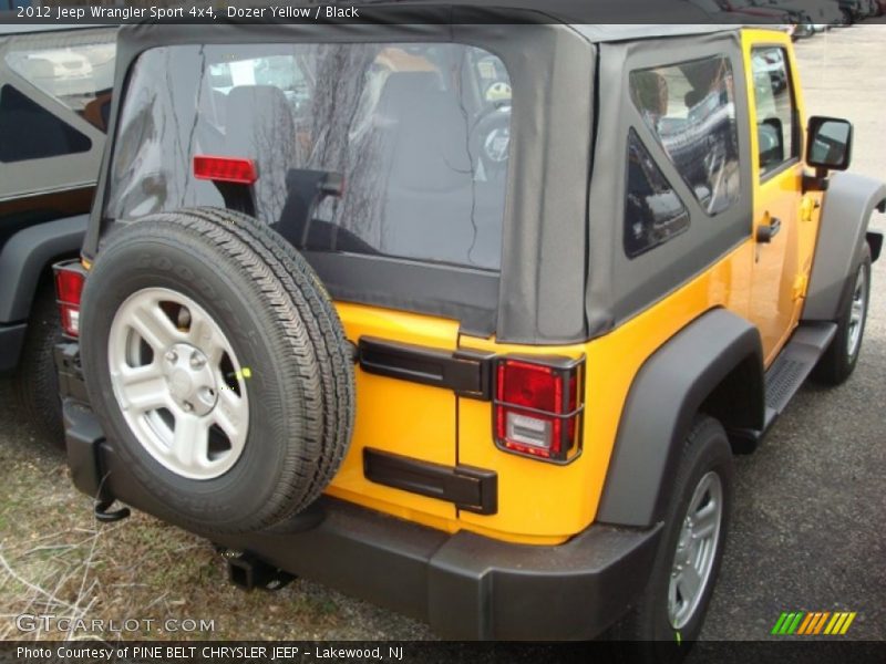 Dozer Yellow / Black 2012 Jeep Wrangler Sport 4x4
