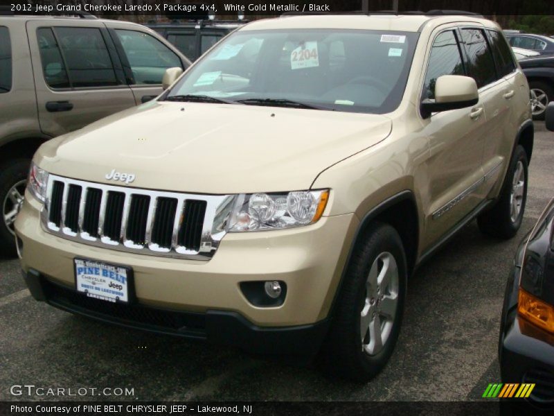 White Gold Metallic / Black 2012 Jeep Grand Cherokee Laredo X Package 4x4