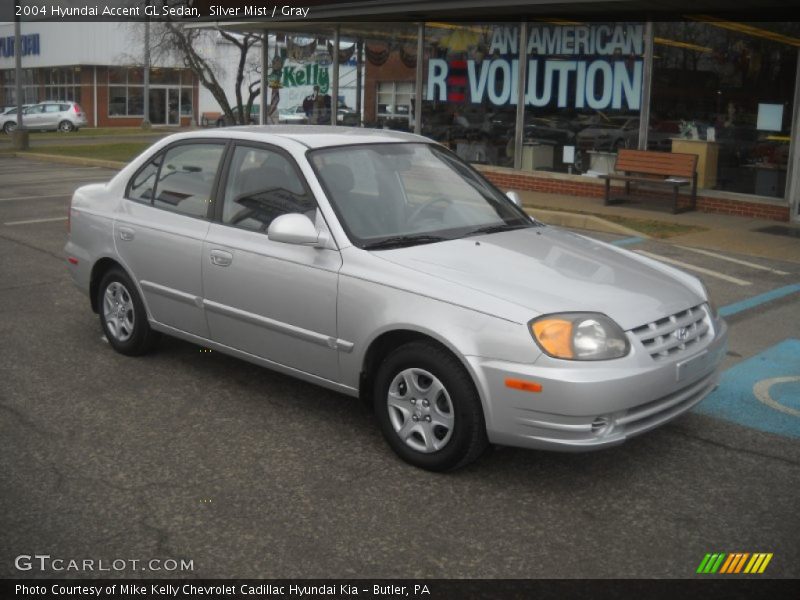 Silver Mist / Gray 2004 Hyundai Accent GL Sedan