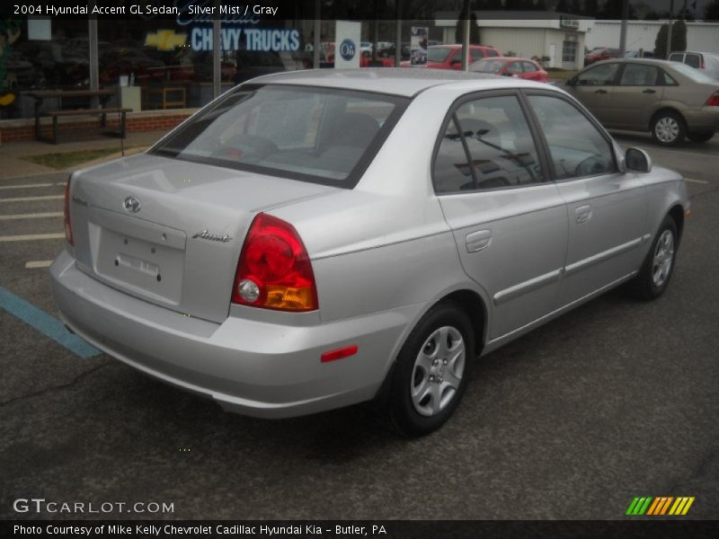 Silver Mist / Gray 2004 Hyundai Accent GL Sedan