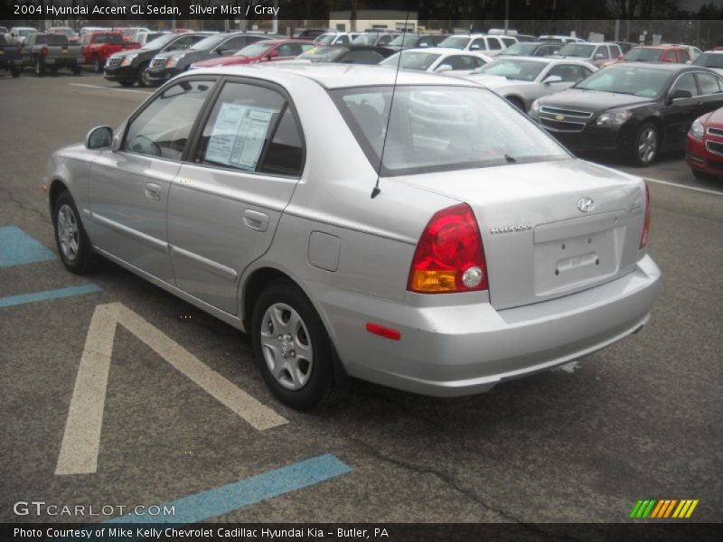 Silver Mist / Gray 2004 Hyundai Accent GL Sedan