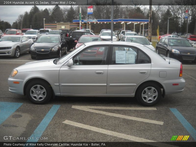 Silver Mist / Gray 2004 Hyundai Accent GL Sedan