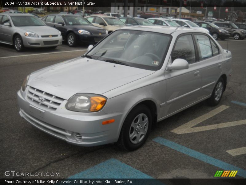 Silver Mist / Gray 2004 Hyundai Accent GL Sedan