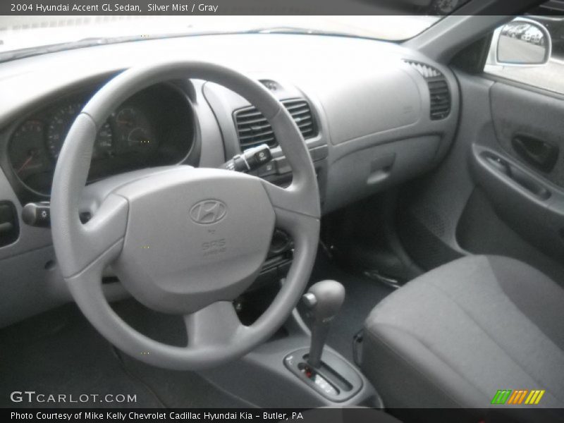 Silver Mist / Gray 2004 Hyundai Accent GL Sedan